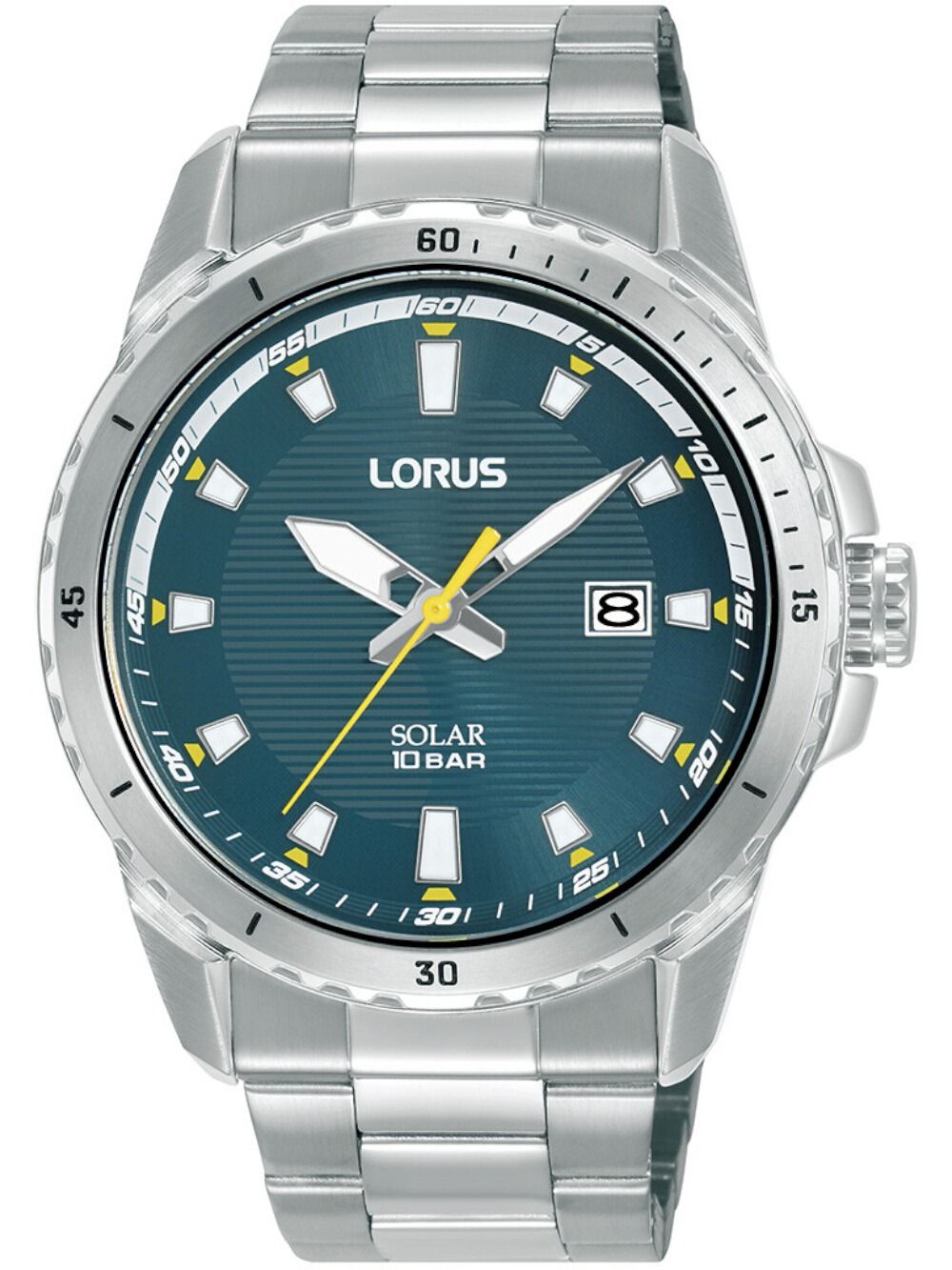 Lorus RX369AX9 Herren Armbanduhr Solar • Mineralglas • Edelstahlarmband