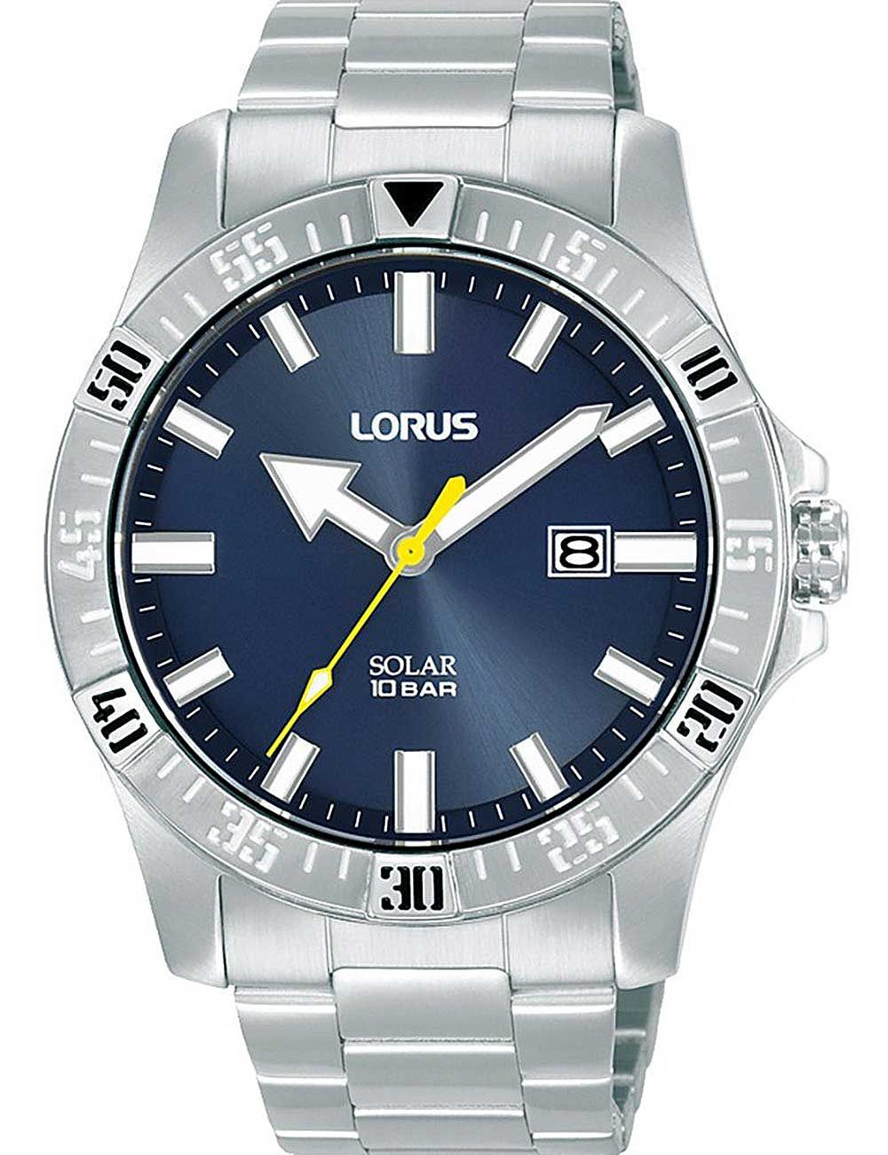 Lorus Sports RX379AX9 Herren Armbanduhr Blau • Solarbetrieb • Mineralglas