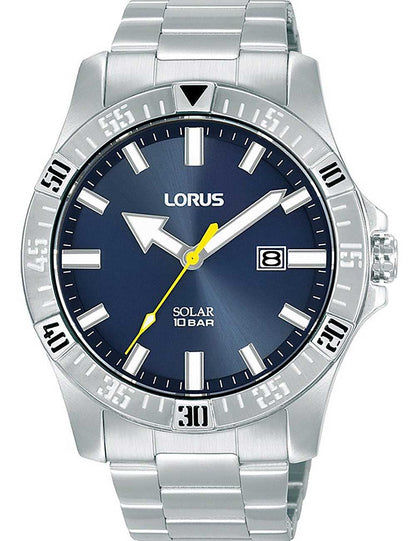 Lorus Sports RX379AX9 Herren Armbanduhr Blau • Solarbetrieb • Mineralglas