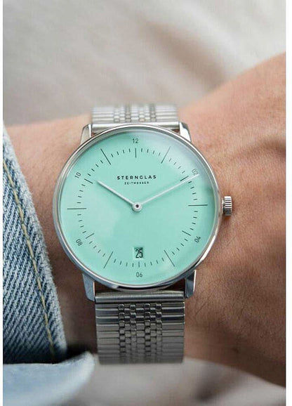 Sternglas Naos S01-NA37-ME08 Unisex Watch • Bauhaus Design • Sapphire Crystal