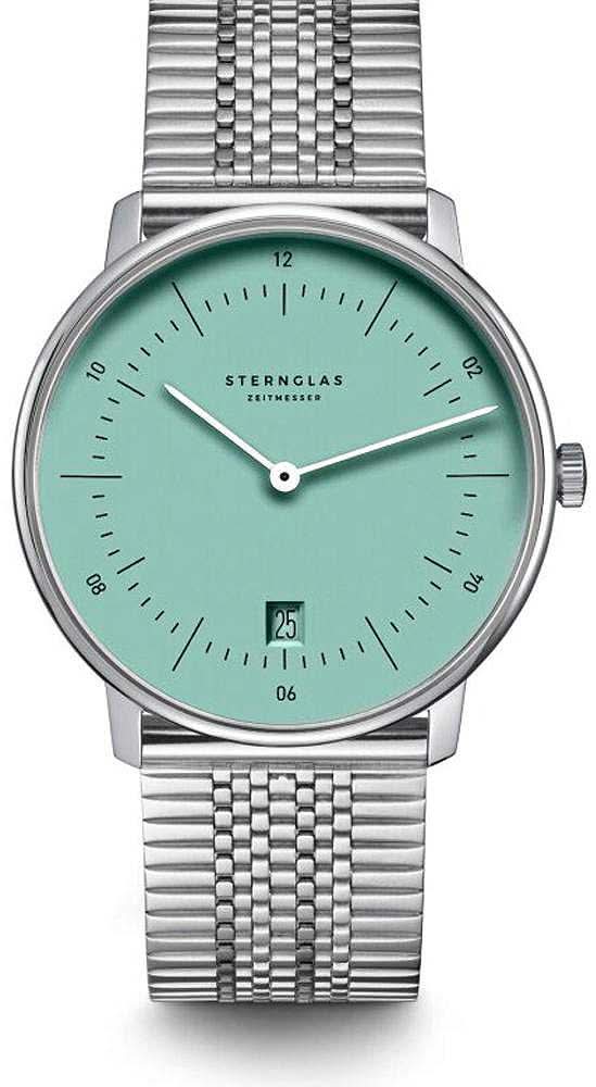 Sternglas Naos S01-NA37-ME08 Unisex Watch • Bauhaus Design • Sapphire Crystal