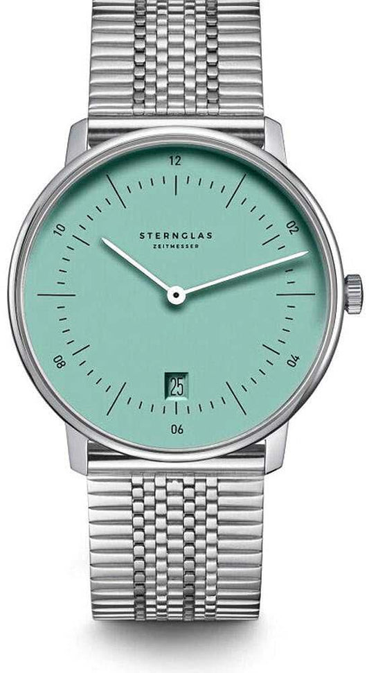 Sternglas Naos S01-NA37-ME08 Unisex Watch • Bauhaus Design • Sapphire Crystal