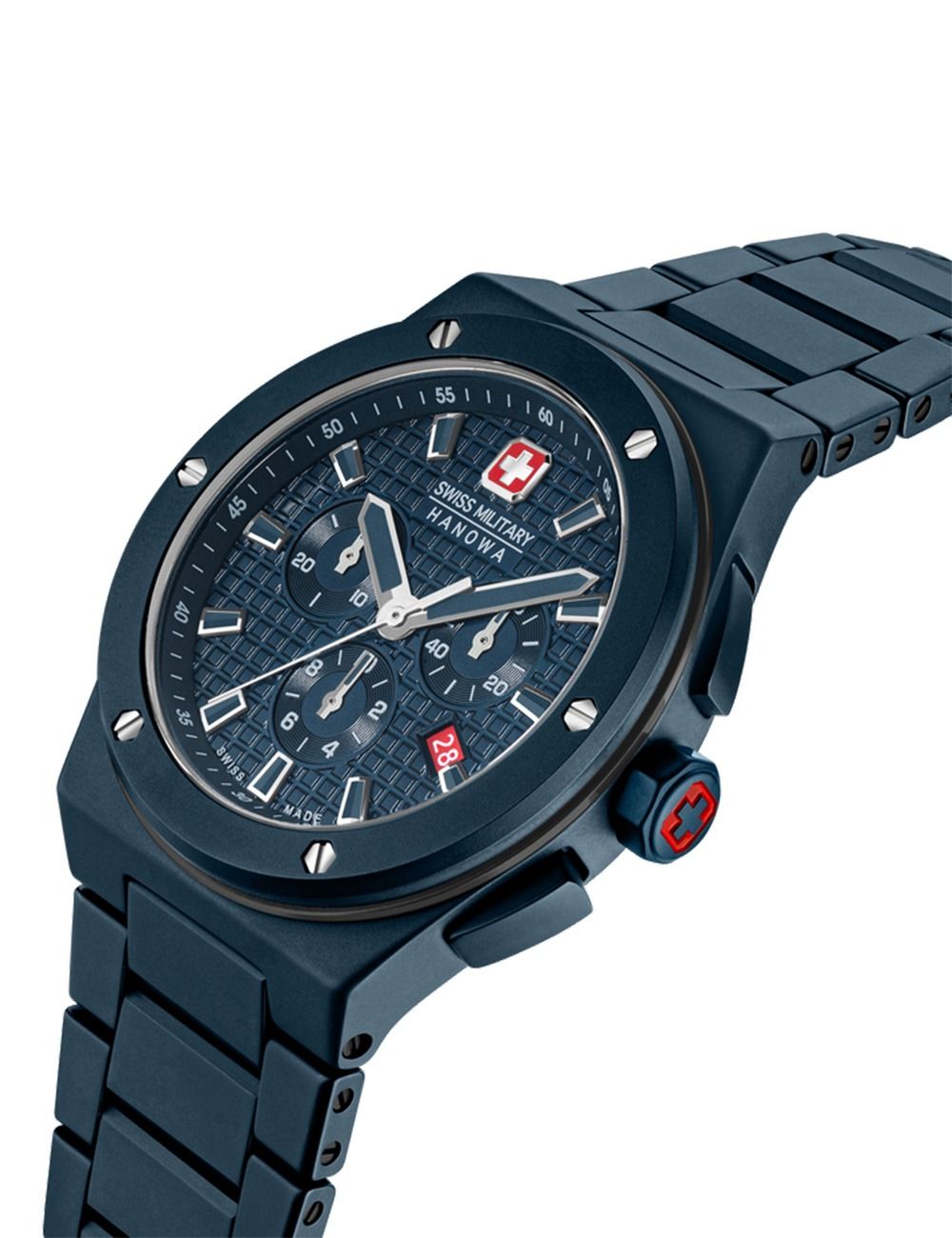 Swiss Military Hanowa Sidewinder Ceramic SMWGI0002281 Herrenuhr Schwarz • Keramiklünette mit Chronograph • 10 ATM