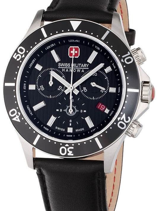 Swiss Military Hanowa Flagship X SMWGC2100705 Herren Armbanduhr Silber • Chronograph • 10 ATM wasserdicht