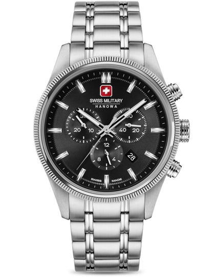 Swiss Military Hanowa Airman First Class SMWGI0003102 Herrenuhr Schwarz • Chronograph • 10 ATM Wasserdicht