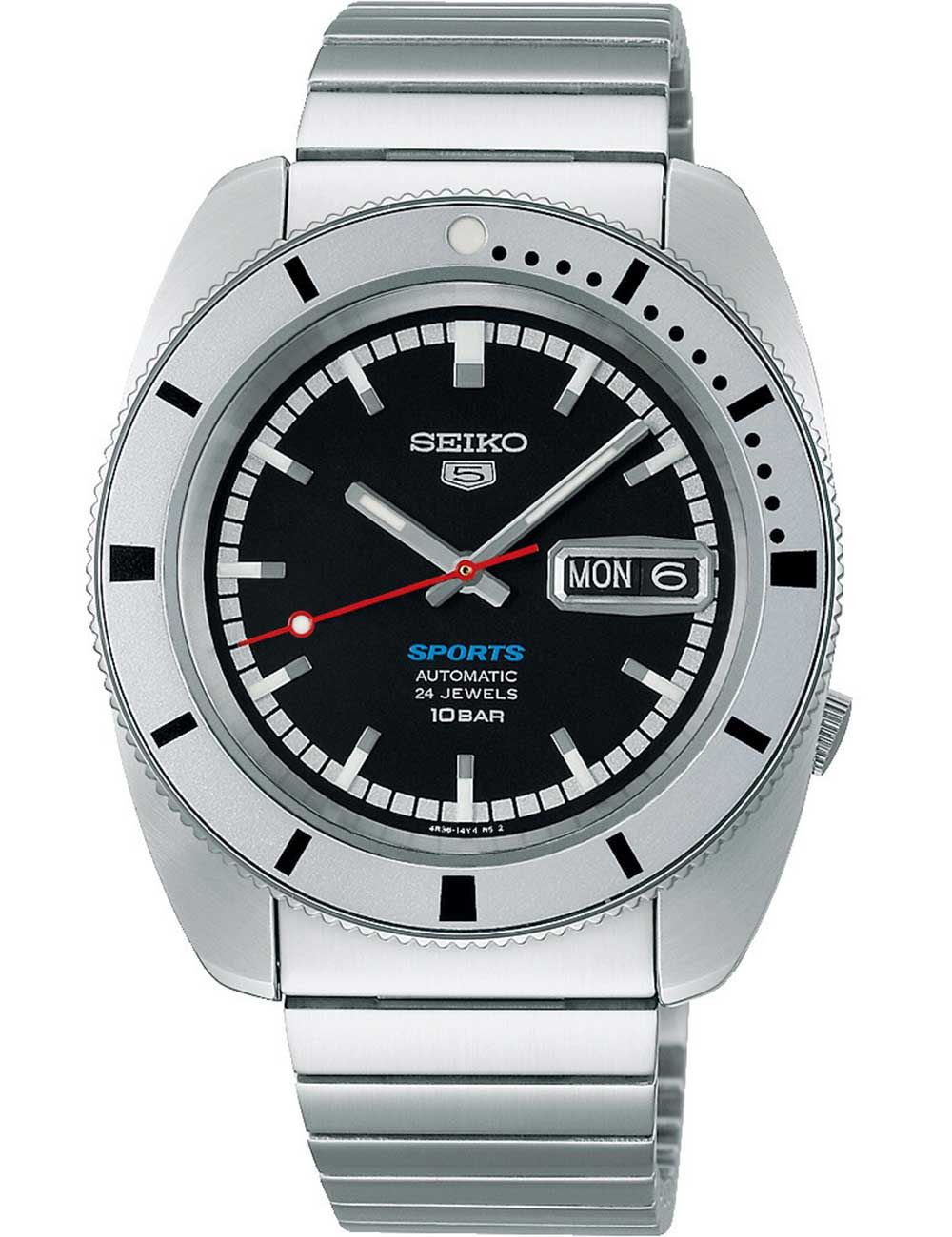 Seiko 5 Sports SRPL05K1 Herrenuhr Schwarz • Automatikwerk • 10 ATM Wasserdicht