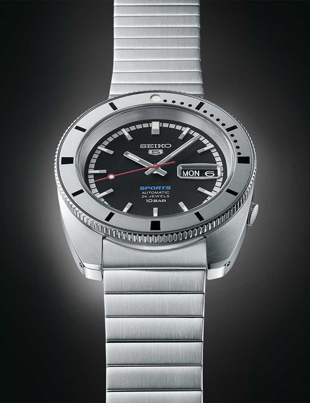 Seiko 5 Sports SRPL05K1 Herrenuhr Schwarz • Automatikwerk • 10 ATM Wasserdicht, Bild 3