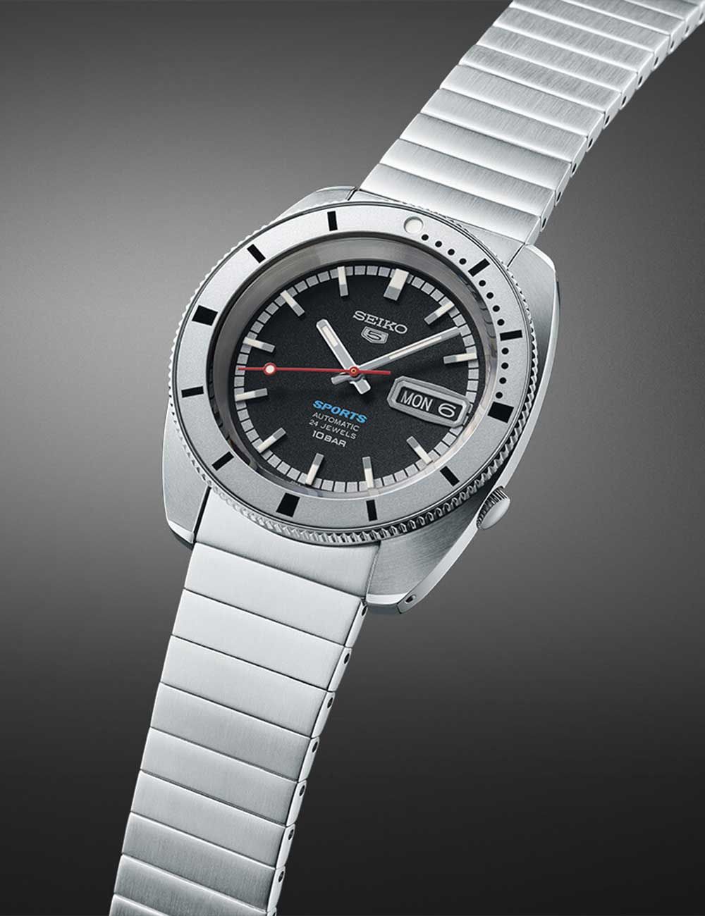Seiko 5 Sports SRPL05K1 Herrenuhr Schwarz • Automatikwerk • 10 ATM Wasserdicht, Bild 4