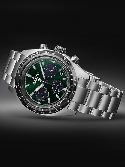 Seiko Prospex Speedtimer SSC933P1 Herrenuhr Grün • Solarbetriebener Chronograph • Saphirglas, Bild 4