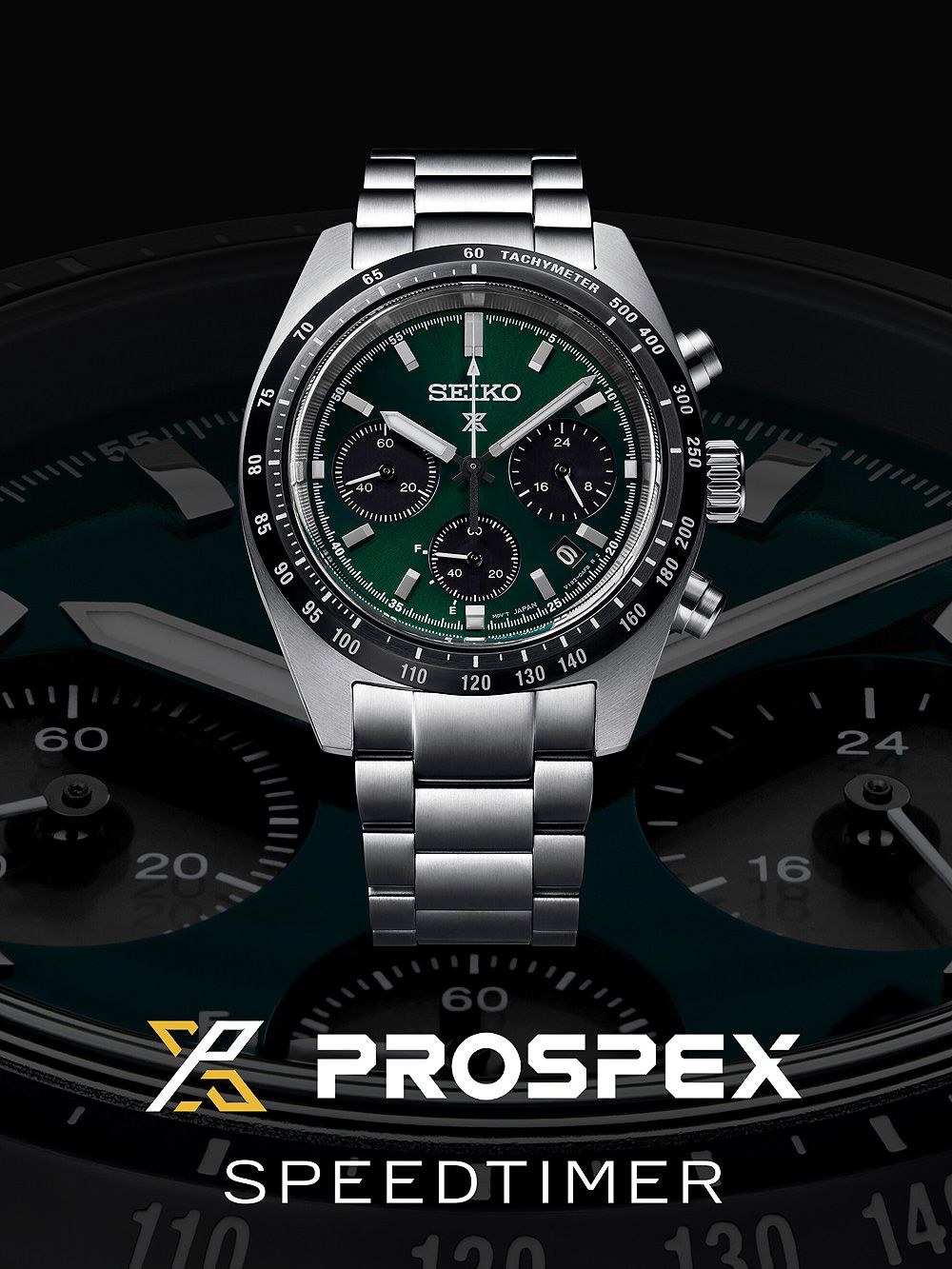 Seiko Prospex Speedtimer SSC933P1 Herrenuhr Grün • Solarbetriebener Chronograph • Saphirglas, Bild 5