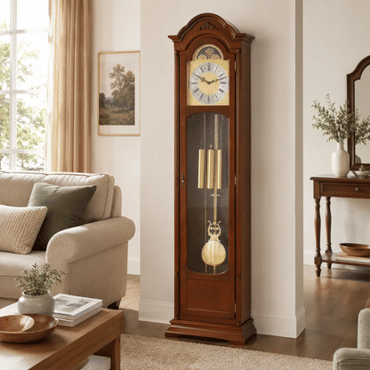 Hermle Grandfather Clock 196x48.5x25 cm Wood • Westminster Chime • Moon Phase Display