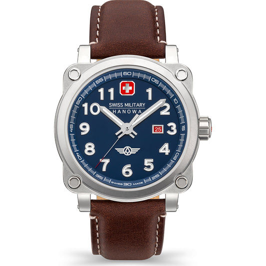 Swiss Military Hanowa Air Aerograph Night Vision SMWGB2101301 Herren • Militärisches Quarzwerk • Leuchtzeiger & Leuchtindizes