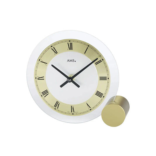 AMS Design T168 Table Clock • Mineral Glass • Quartz Movement