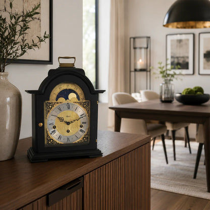 Hermle Table Clock 30x21x14 cm Wood • Westminster Chime • Moon Phase Display