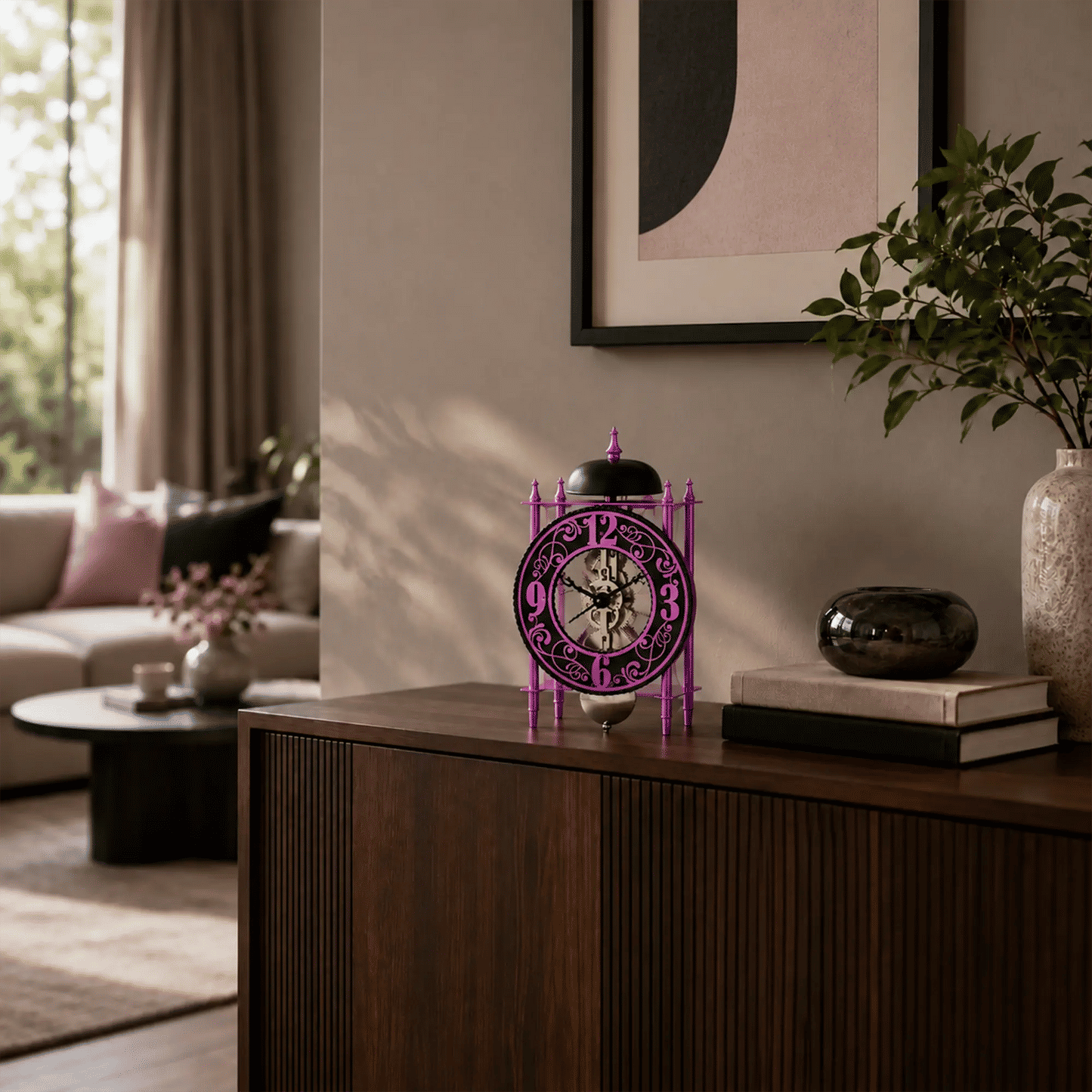 Hermle Table Clock 24x13x9.5 cm Metal • 8-day power reserve • Hourly chime