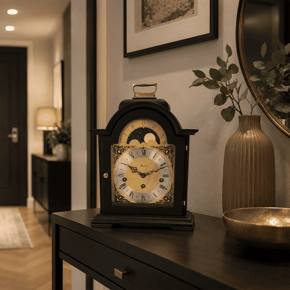 Hermle Table Clock 30x21x14 cm Wood • Westminster Chime • Moon Phase Display