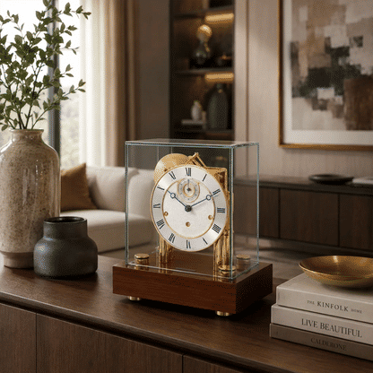 Hermle Table Clock 30x25x21 cm Walnut • Westminster Chime • Made in Germany