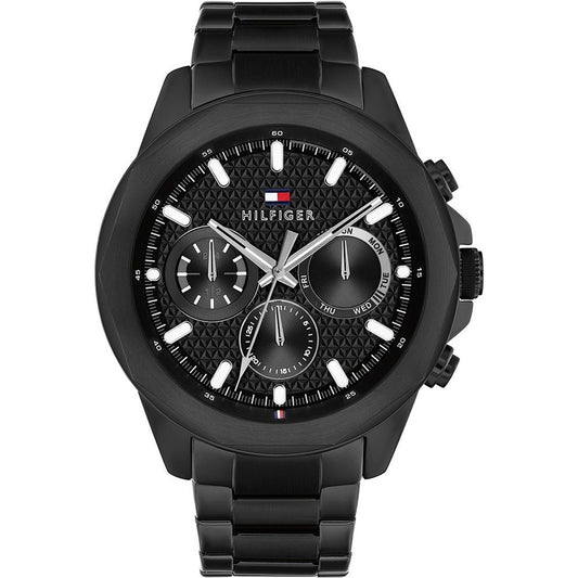 Tommy Hilfiger Lars 1710653 Herren Armbanduhr Schwarz • Mineralglas • Edelstahlarmband