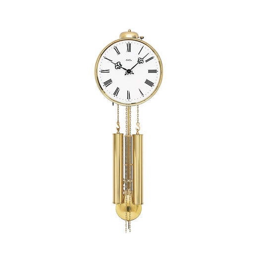 AMS Klassik H348 Wall Clock • 8-Day Chain-Driven Movement • Bell Strike