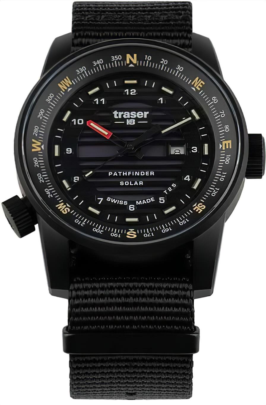 Traser P68 Pathfinder Solar 111392 Men's Watch • Trigalight Illumination Technology • Swiss Made