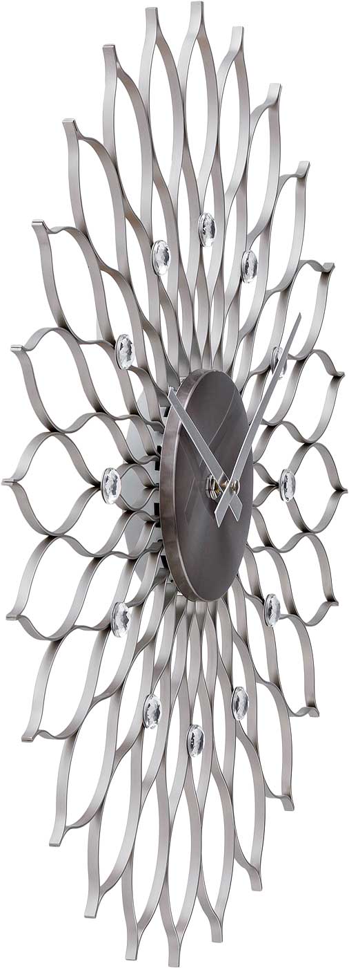 AMS Wall Clock 50x50x5 cm Metal • Modern Design • Precise Quartz Movement