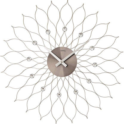 AMS Wall Clock 50x50x5 cm Metal • Modern Design • Precise Quartz Movement
