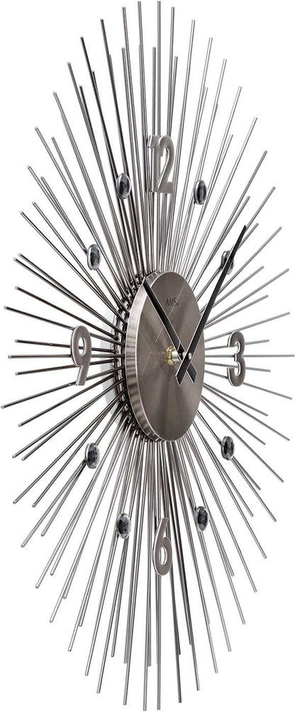 AMS Wall Clock 50x50x5 cm Metal • Quartz Movement • Modern Design
