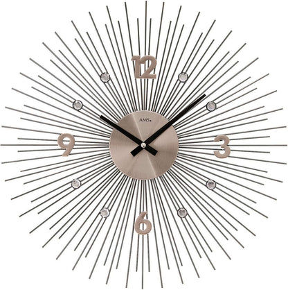 AMS Wall Clock 50x50x5 cm Metal • Quartz Movement • Modern Design