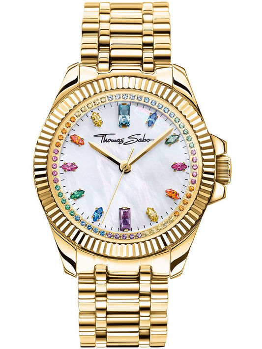 Thomas Sabo Divine Rainbow WA0395-264-207 Damen • Regenbogen-Zifferblatt • 5 ATM Wasserdicht