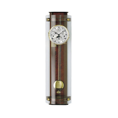Zegar ścienny AMS Regulator R3633/1 orzech • mechanizm Westminster • faza księżyca