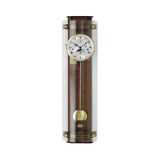 Zegar ścienny AMS Regulator R3633/1 orzech • mechanizm Westminster • faza księżyca