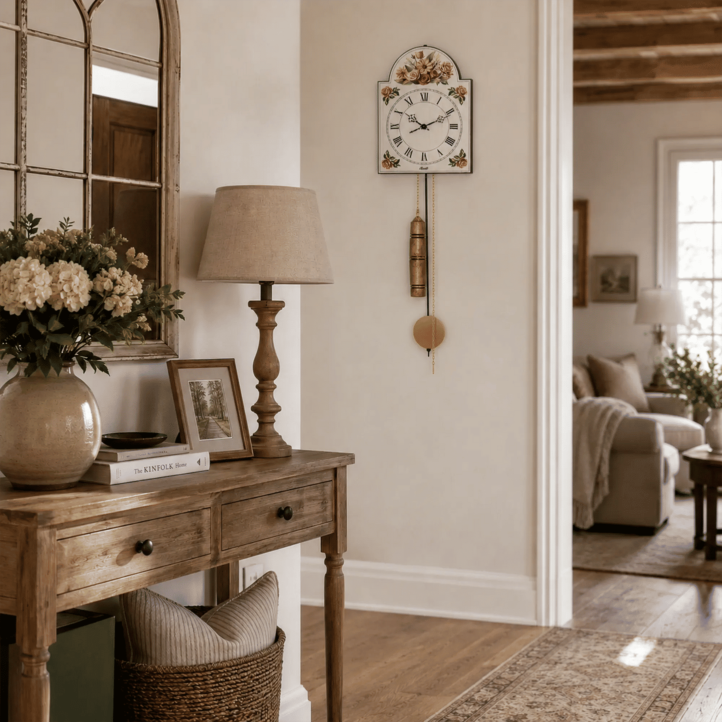 Hermle Wall Clock 62 cm Wood • 8-Day Movement • Traditional Design