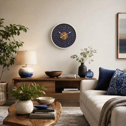 Hermle Wall Clock 40 cm Ø Wood • Modern 3D Design • Precise Quartz Movement