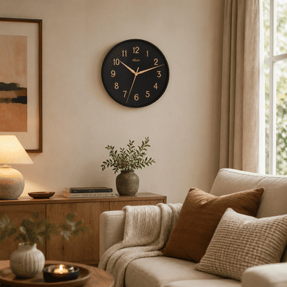 Hermle Wall Clock 40 cm Ø Metal • Modern Design • Precise Quartz Movement
