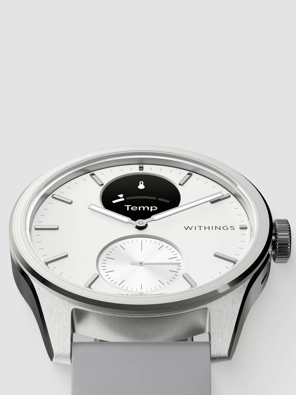 Withings ScanWatch 2 HWA10-model 5-All-Int Smartwatch Weiß • Hybrid-Smartwatch mit EKG • 5 ATM wasserdicht, Bild 2