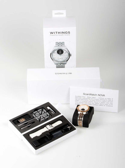 Withings ScanWatch Nova Brilliant HWA10-MODEL 11-ALL Damen • Hybrid-Smartwatch Bicolor • 5 ATM Wasserdicht, Bild 2