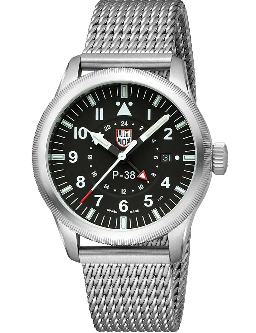 Luminox P-38 Lightning XA.9522 Herren Armbanduhr Schwarz • Saphirglas • GMT-Funktion, Bild 2
