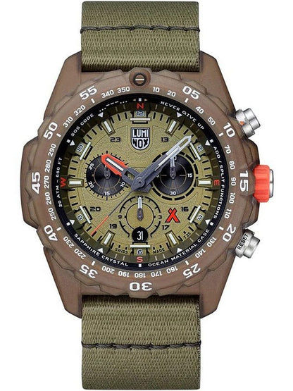 Luminox Bear Grylls Survival Eco Master XB.3757.ECO Herren Armbanduhr Grün • Saphirglas • Schweizer Chronograph, Bild 2