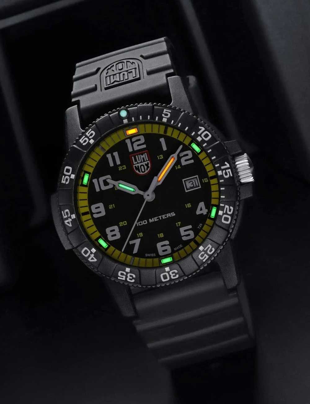 Luminox Leatherback Sea Turtle Giant XS.0325 Herrenuhr Schwarz • CARBONOX™-Gehäuse • Luminox Light Technology, Bild 5