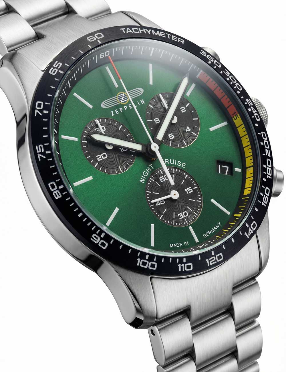 Zeppelin Night Cruise 7288M-4 Herrenuhr • Chronograph • 10 ATM wasserdicht, Bild 2