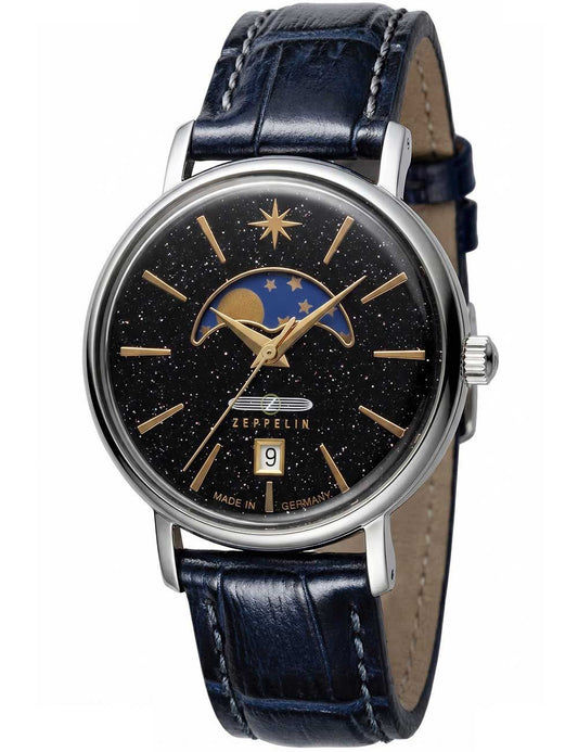 Zeppelin Luna 8137-2 Damenuhr Roségold • Mondphase • 5 ATM wasserdicht