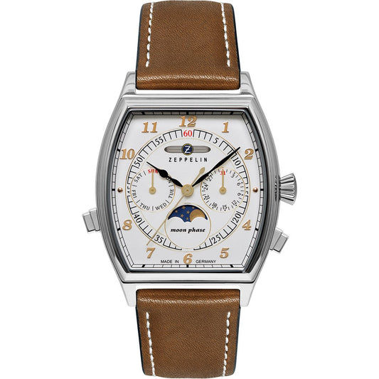Zeppelin Metropolis 8336-1 Damen Armbanduhr • Mondphasenanzeige • Kalbsleder-Armband