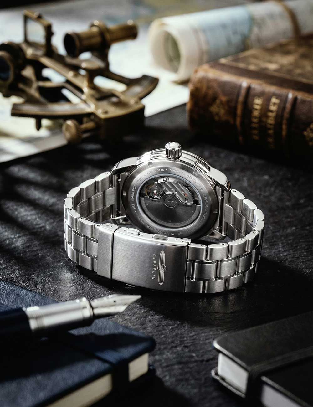 Zeppelin Atlantic 8468MB-1 Herrenuhr Schwarz • Automatikwerk • 5 ATM wasserdicht, Bild 4