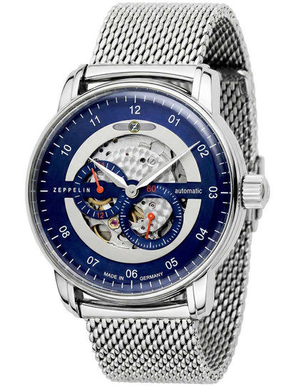 Zeppelin New Captains Line 8664M-3 Herrenuhr Blau • Automatikwerk • 5 ATM wasserdicht