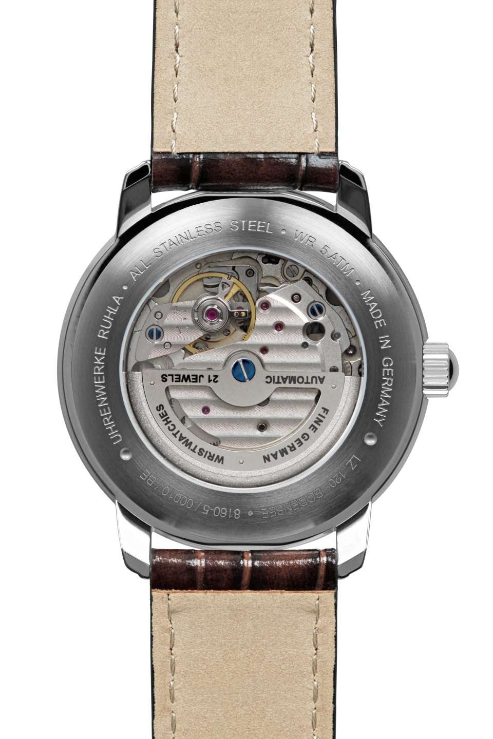 Zeppelin LZ120 Bodensee 81661 Herren Armbanduhr Beige • Open-Heart-Automatik • Miyota 8315, Bild 2