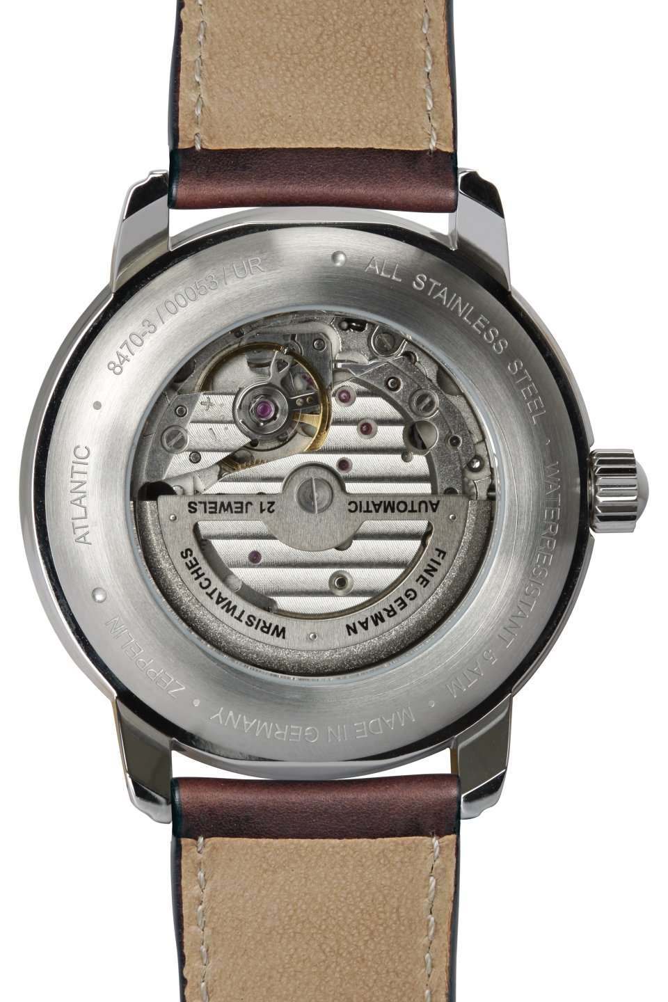 Zeppelin Atlantic 8470-3 Herrenuhr Blau • Automatikwerk Miyota 8217 • Made in Germany, Bild 3