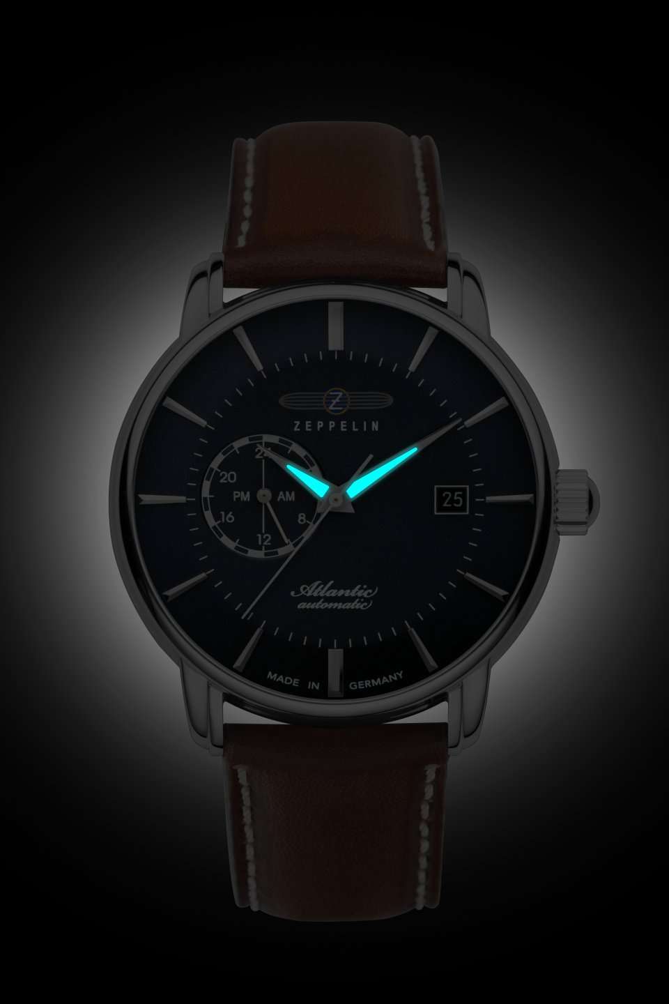 Zeppelin Atlantic 8470-3 Herrenuhr Blau • Automatikwerk Miyota 8217 • Made in Germany, Bild 2