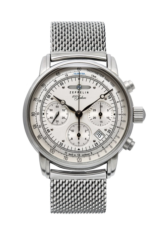 Zegarek męski Zeppelin 100 Jahre Zeppelin 8618M-1 • Automatyczny chronograf Sellita SW510 • Szkło szafirowe