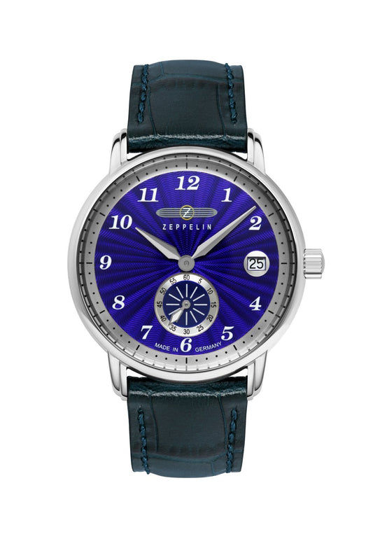 Zeppelin New Captains Line 8633-3 Damenuhr Ultramarinblau • Schweizer Quarzwerk Ronda 6004.D • Mineralglas K1