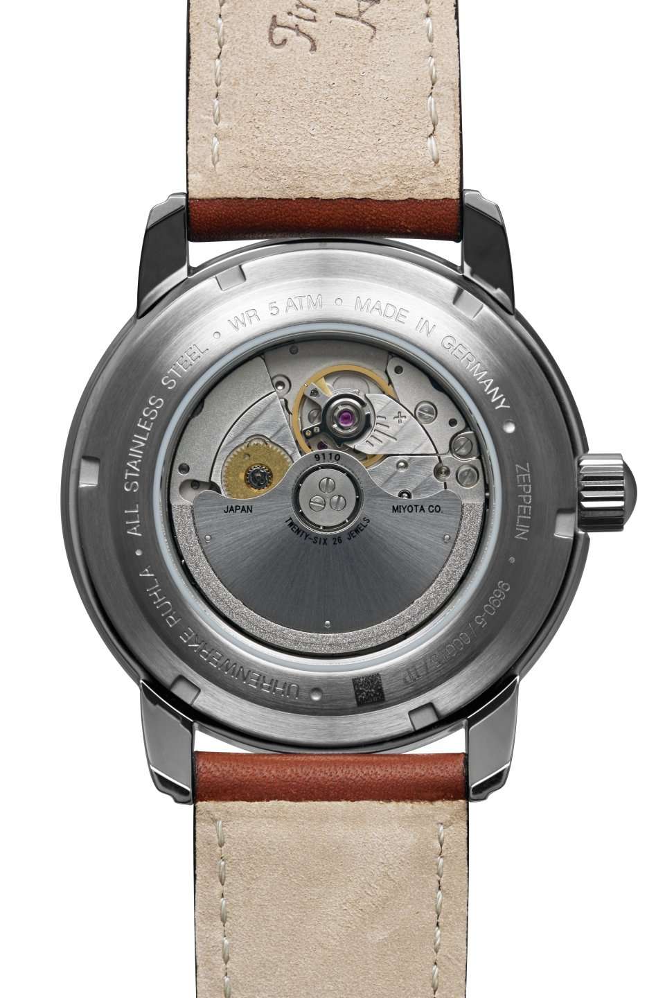 Zeppelin Méditerranée 9690-5 Herrenuhr Champagner • Automatikwerk Miyota 9110 • Mineralglas K1, Bild 2
